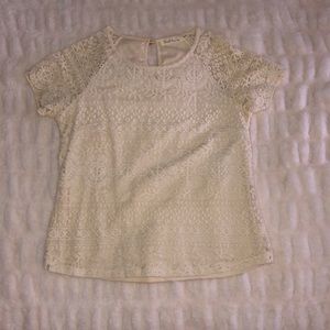 Cream Knitted Top
